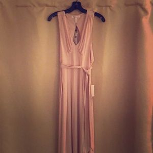 Blush floor length dress